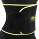 Пояс для похудения 110смх20смх3мм регулируемый размер неопрен SWEATY BELT MDbuddy цвет черный-салатовый FI-2636 - изображение 2