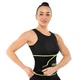 Пояс для похудения 110смх20смх3мм регулируемый размер неопрен SWEATY BELT MDbuddy цвет черный-салатовый FI-2636 - изображение 4