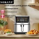 Аерогриль Sokany SK-10066, 9,5 л, чорно-сірий - зображення 6