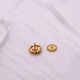 Серебряная Брошь значок Подсолнух Лаванда Цирконий Золотой - изображение 4