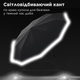 Парасолька автоматична складана Zuodu ZD2524 (Z310FS) MAN TIDE Ultra посилений каркас діаметр куполу 116 см, Night Black - зображення 3
