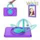 Противоударный детский чехол EVA Kids Eagle с подставкой для Samsung Galaxy Tab A11 8.7" / Tab A9 8.7" (SM-X135, SM-X130, SM-X115, SM-X110) Фиолетовый - изображение 3