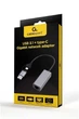 Мережевий адаптер USB 3.1 / Type-C - Ethernet, 10/1000 Мбіт/с, Grey Cablexpert (2000003382156) - зображення 3