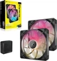 Zestaw wentylatorów Corsair iCUE LINK RX140 MAX RGB 140mm PWM Thick Fans Starter Kit Black (CO-9051036-WW) - obraz 4