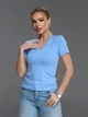 Футболка ISSA PLUS 15205 XXL голубая (issa2007682782109) - изображение 1