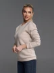 Толстовка свитшот классическая теплая однотонная ISSA PLUS 14892A M светло-бежевая (issa2007682780945) - изображение 2