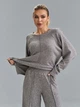 Костюм ISSA PLUS 15530 XXL серый (issa2007682781881) - изображение 4