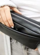 Женская кожаная сумка бананка Sambag Harvi черная 24×16×6 см (88213101) - изображение 3
