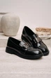 Женские элегантные лаковые кожаные туфли PARADIZE SHOES черного цвета с декоративной пряжкой спереди 40 размер (стелька 26,5 см) - изображение 1