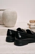 Женские элегантные лаковые кожаные туфли PARADIZE SHOES черного цвета с декоративной пряжкой спереди 40 размер (стелька 26,5 см) - изображение 3