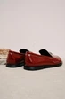 Женские элегантные лаковые кожаные туфли PARADIZE SHOES бордового цвета с декоративной пряжкой спереди 37 размер (стелька 24,5 см) - изображение 3