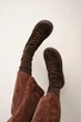Женские замшевые кроссовки PARADIZE SHOES темно-коричневого цвета 36 размер (стелька 24 см) - изображение 6