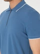 Поло длинное мужское Pierre Cardin G021SZ011-000-2222971(Koyu Mavi) M Голубое (8683858801429) - изображение 7