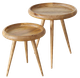 Zestaw stolików kawowych Boltze 79316 Herve z drzewa mango 2 szt (4066076008087) - obraz 1