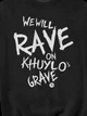 Світшот чоловічий Dubhumans We will Rave on Khuylo’s Grave Чорний XL (KG-SW-B-XL) - зображення 2