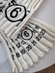 Шарф Maison Margiela Mm6 Ribbed Scarf Beige Logo - изображение 5