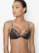 Комплект білизни Victoria’s Secret Shine Push-up Чорний з коричневим 36D-S - изображение 2