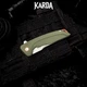 Ніж складний Karda J070 Green - зображення 4