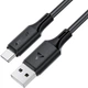 Кабель USB 2.0 AM-Type-C M, 1.2 м, 60W silicone C17-04 Black Acefast - изображение 1