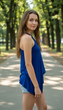 Майка Bershka S Синій (LN-2603-Blue) - зображення 2