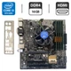 Комплект: Материнська плата Asus B150M-C / Intel Core i3-6100 (4 ядра по 3.7 GHz) / 16 GB DDR4 / Socket LGA 1151 / Задня заглушка б/в - зображення 1
