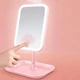 Дзеркало для макіяжу з LED підсвічуванням, від USB, LY-696 / Дзеркало на ніжці / Дзеркало косметичне - зображення 3