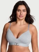 Бюстгальтер Victoria's Secret The T-Shirt Shine Patch Lightly Lined Wireless Bra 36В Сірий (2671547D) - изображение 1