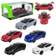 Машинка металлическая Tesla Model S Electrocar Тесла Модель S Электрокар черная 1:24 зарядная станция звук свет откр двери капот багажник резина колеса 18,5*7,2*5см (AP7713) - изображение 5