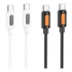 Кабель USB Borofone BX114 Silicone Type-C to Type-C 60W Білий - зображення 2