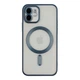 Чохол TPU Metallic Chrome Full Camera with Magsafe для iPhone 12 Chrome Dark Blue - изображение 1