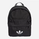 Рюкзак спортивный тканевый 11 л вмещает формат А4 Adidas Adicolor Small Backpack JX0217 Черный (4068808798914) - изображение 1