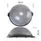 Балансувальна платформа (півсфера) Cornix Bosu Ball 58 см з еспандерами XR-0455 Grey - зображення 5