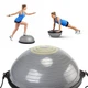Балансувальна платформа (півсфера) Cornix Bosu Ball 58 см з еспандерами XR-0455 Grey - зображення 6