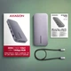 Хаб концентратор Axagon USB-C 10 Гбит/с GEN2COMBO 12-в-1 PD 100W Серый (HMC-12GM2) - изображение 3