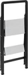 Drabina 5five Simply Smart Easy aluminiowa 2-stopniowa Czarna (4008838217368) - obraz 2