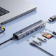 USB-хаб Baseus UltraJoy Series 7-Port HUB AIR Space Grey (Type-C to HDMI4K@60Hz*1+USB3.0*2+PD*1+SD/TF3.0*1+3.5mm*1) (B00052803811-02) - зображення 4