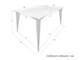Стол NORMAN CERAMIC 140*90 Muie White глянец / Черный каркас Intarsio - изображение 3