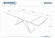 Стол обеденный раскладной WESTIN III CERAMIC 180(260)*90 белый мрамор/черный мат WESTINIIIBC180 Signal - изображение 5