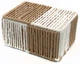Корзина плетеная Hold&Home прямоугольная с крышкой 22x16.5x11 см Бело‑бежевая (HW74797-2) - изображение 1