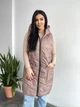 Стильная весенняя жилетка-макси на синтепоне 150, плащевка пайка, SOLINNA LI-6045 Кофейный, 42-44 - изображение 2