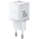 СЗУ Baseus Palm Fast Charger 30W (1USB-A/1C) (P1011160A) Moon White - изображение 1