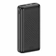 Універсальна мобільна батарея 20000 mAh XO PB309 22.5 W повербанк з дисплеєм чорний - зображення 2