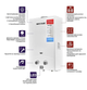 Газова колонка Mixxus GWH-0110 BASIC WHITE - зображення 2
