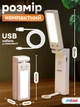 Лампа led аккумуляторная настольная 15w беспроводная светодиодная Andowl Q-LED103X1 светильник трансформер портативный с аккумулятором 1800 mah и зарядкой usb type c регулировка угла наклона тёплый белый свет лампы лед на аккумуляторе голубой - изображение 7