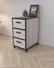 Офисная тумба на колёсах в стиле лофт EcoLoft Ронда DSP-1360-2 Дуб Кортона - изображение 1