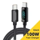 Кабель USB Type C to Type C 100W PD Fast Charger Essager, c дисплеем - изображение 4