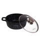Каструля литий алюміній 2,3л 20*8,5см скляна кришка а/п Black marble 4404 KAMILLE - зображення 2