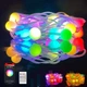 Умная светодиодная музыкальная гирлянда Dream Color 5 м, 33 больших шара, MultiRGB, USB, управление со смартфона и пульта - изображение 1