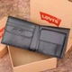 Чоловічий гаманець LEVI’S компактний з монетницею чорний 11×9,5 см (LUX1002) - изображение 3