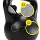 Гиря вінілова Cornix 16 кг XR-0432 Black - зображення 6